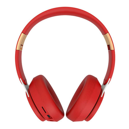 ADITAM Wireless Headphones,Foldable Hi-Fi Stereo Bass Headphones with Built-in Mic, with Quick Charge On-Ear Style Hands-Free Call,Red Double the comfort