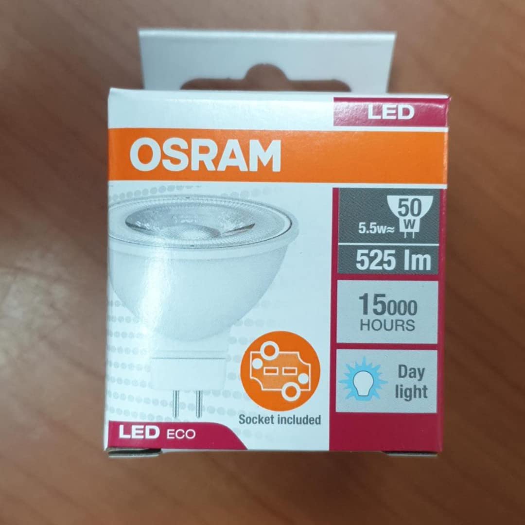 Osram LED Eco Spotlight (MR16, 6500k, Pack of 10)