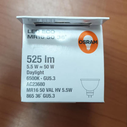 Osram LED Eco Spotlight (MR16, 6500k, Pack of 10)