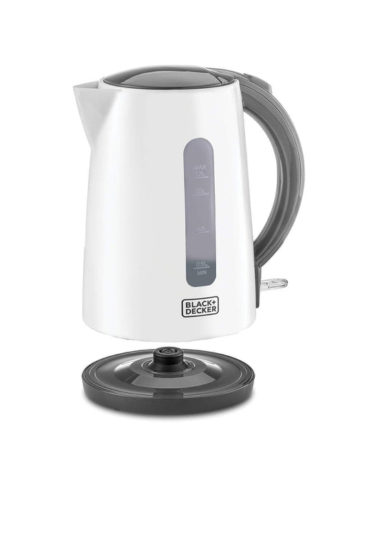 Black+Decker Concealed Coil Kettle, White, 1.7 Litres, Jc70-B5"Min 1 year manufacturer warranty"