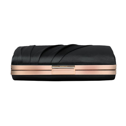 Mulian LilY Pleated Satin Clutch Purse For Women Wedding Bridal Clutch Bag Prom Party Clutch