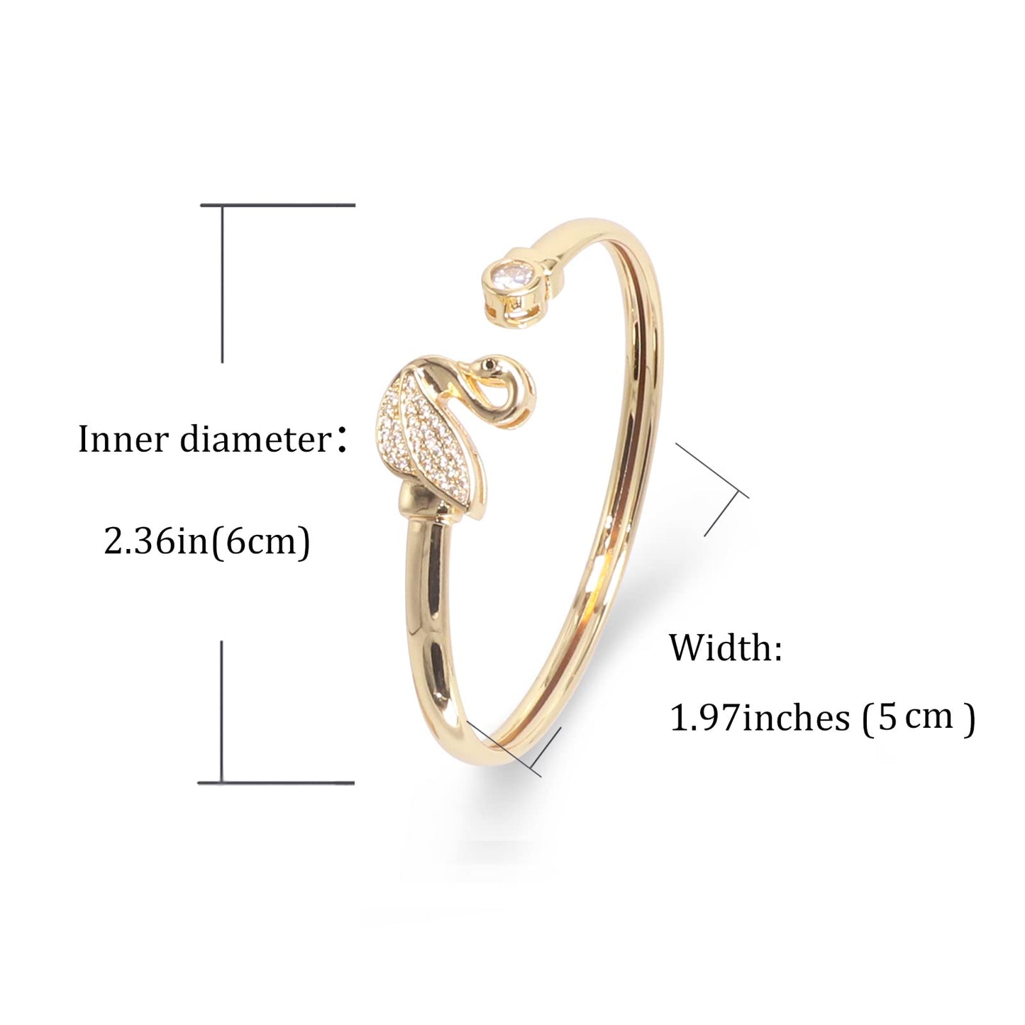 Krstudent Open Cuff Bracelets gold bangles Dainty Gold Cuff Bangle for Women 18K Gold Plated Bracelets Jewelry