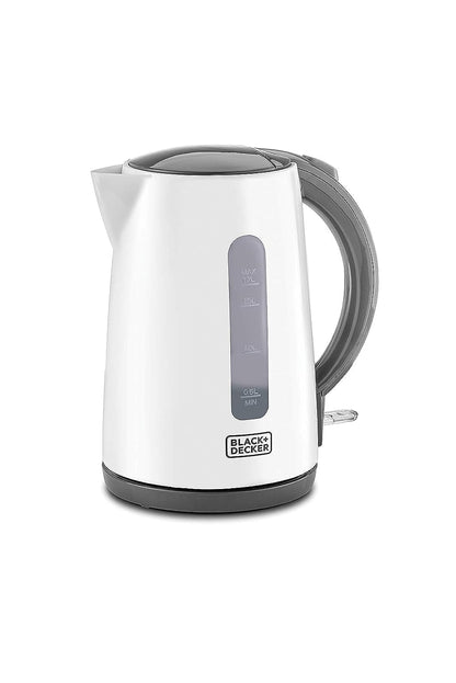 Black+Decker Concealed Coil Kettle, White, 1.7 Litres, Jc70-B5"Min 1 year manufacturer warranty"