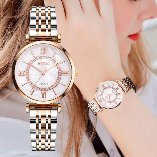 Luxury Womens Watch Gifts Rose Gold for Lady Female Elegant Wrist Watches Ladies Stylish Fashion Bracelet Watches