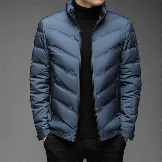 ZHCWT Casual Cold-proof Men's Jacket Winter Men's White Duck Down Down Jacket Men's Short Jacket Outdoor (Color : B, Size : 180 code)