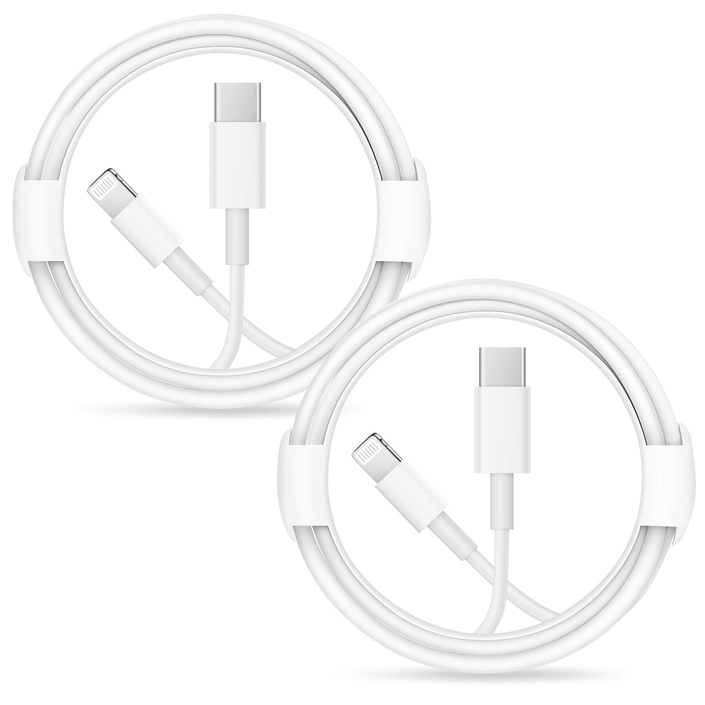 iPhone Fast Charger Lightning Cable [Apple MFi Certified] 2-Pack USB-C to Lightning Cable (6.6Ft) Fast Charging Compatible with iPhone14/14 Plus/14 Pro/14 Pro Max/13/13pro/12/12 Pro/12 Pro Max/11/iPad