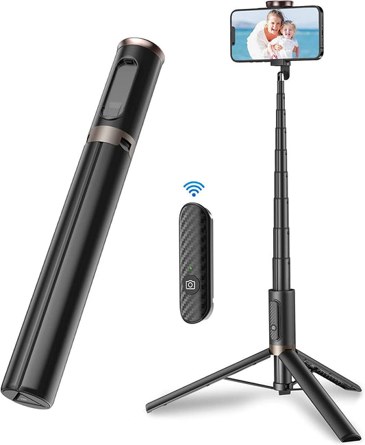 TONEOF 152cm Phone Selfie Stick Tripod, All-in-1 Tripod with Wireless Remote for 4"-7" Phone（TONEOF-AE is the Only Genuine Store)