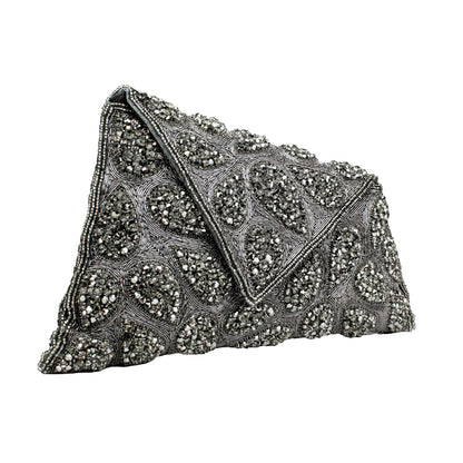 Dollar's Dazzling Women'S Crystal Clutch Bag Fp35 - Grey