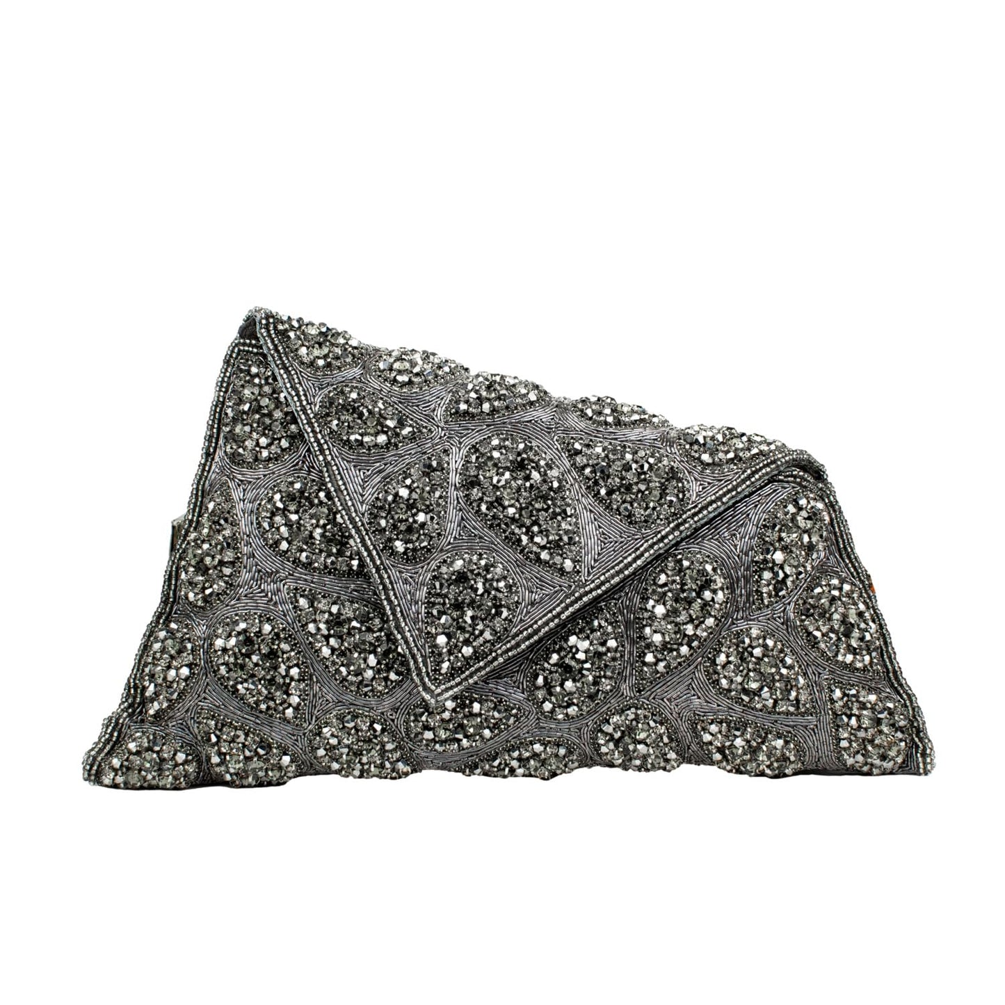 Dollar's Dazzling Women'S Crystal Clutch Bag Fp35 - Grey