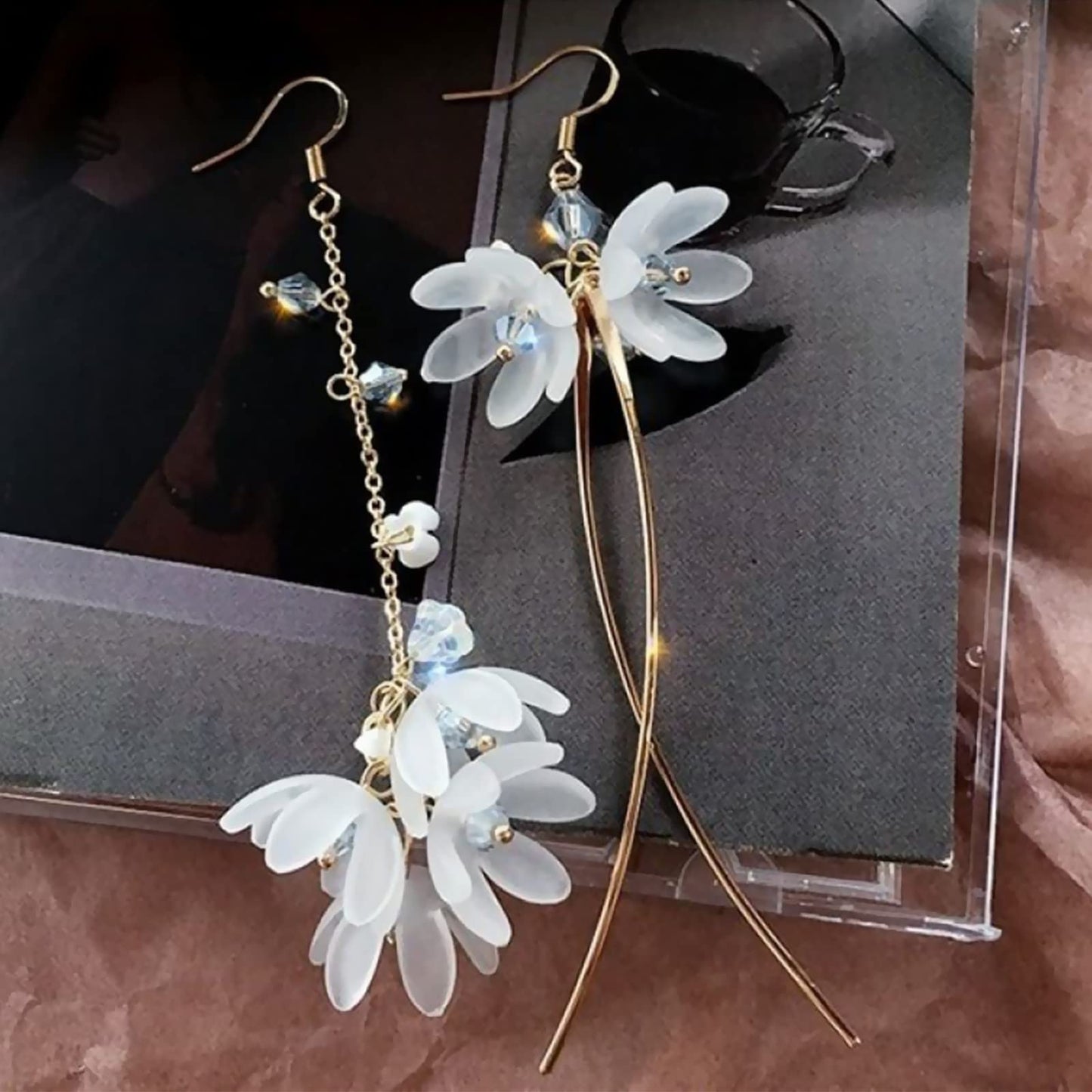 KRUCKEL Peach Blossom Flower Dangle Earrings - 7079151