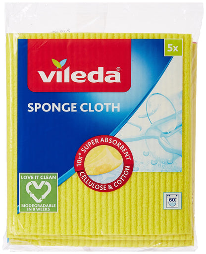 Vileda Sponge Cloth 5's